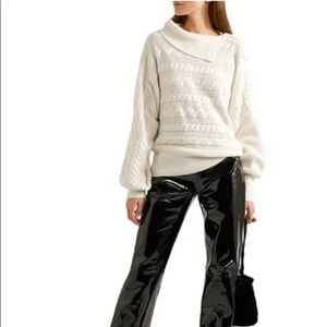 NWT Philosophy di Lorenzo Serafini faux pearl embellished cable knit sweater M